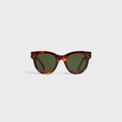Best Cat Eye S003 Sunglasses in Acetate with Mineral Glass Lenses Women Celine 3 Dots | Categories·Round