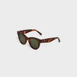 Best Cat Eye S003 Sunglasses in Acetate with Mineral Glass Lenses Women Celine 3 Dots | Categories·Round