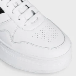 Clearance - BLOCK SNEAKERS WITH WEDGE in CALFSKIN Women Sneakers