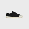 Clearance ALAN AS-01 LOW LACE-UP SNEAKER in CANVAS AND CALFSKIN Sneakers