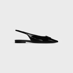 New ALMA TRIOMPHE FLAT SLINGBACK in PATENT CALFSKIN Women Loafers And Flats