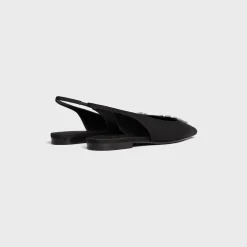 New ALMA TRIOMPHE FLAT SLINGBACK in GROS-GRAIN Women Loafers And Flats