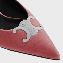Sale ALMA TRIOMPHE FLAT SLINGBACK in VELVET Women Loafers And Flats