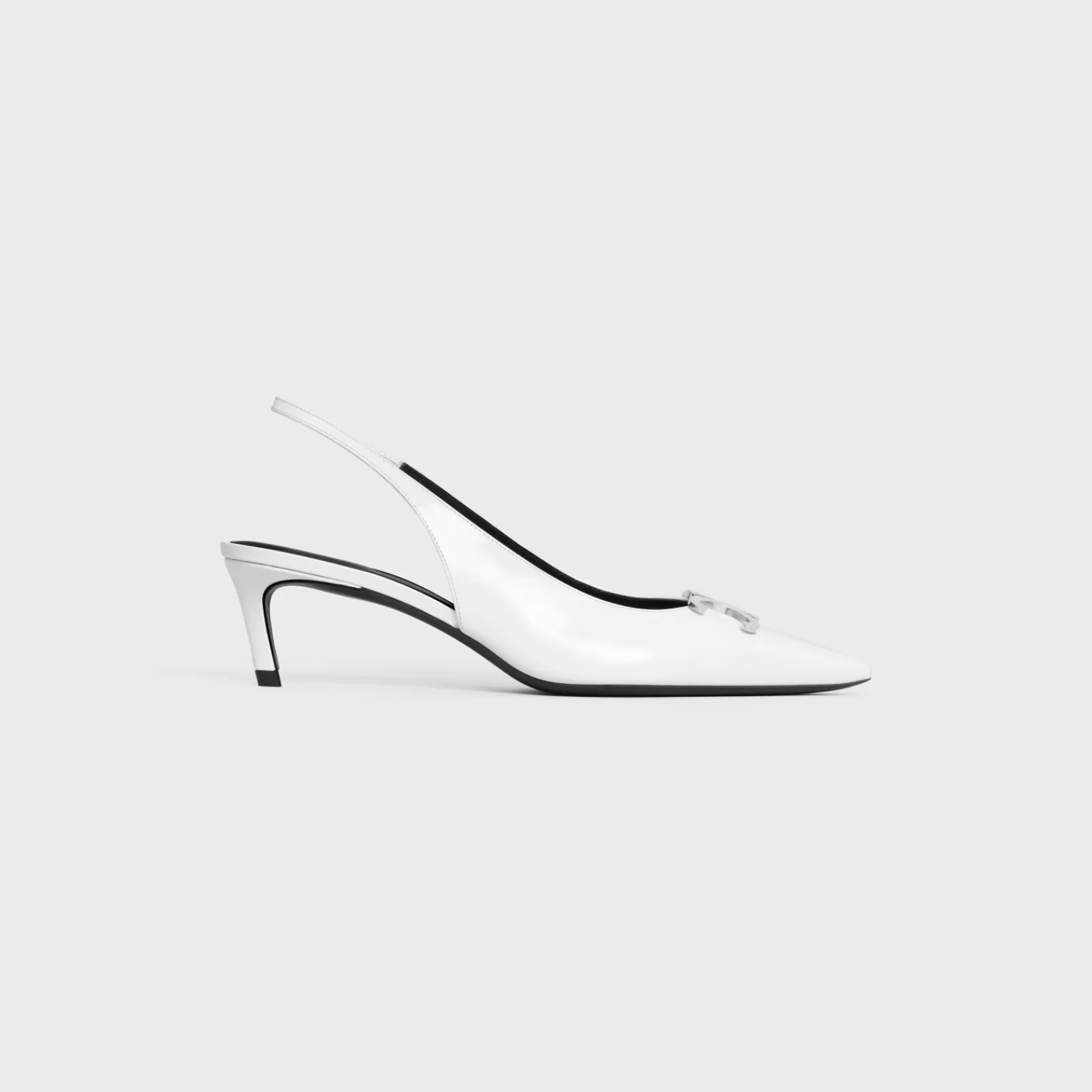 Clearance ALMA TRIOMPHE SLINGBACK in GLOSSY CALFSKIN Women Pumps