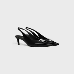 Sale ALMA TRIOMPHE SLINGBACK in GLOSSY CALFSKIN Women Pumps