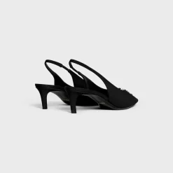 Clearance ALMA TRIOMPHE SLINGBACK in GROS-GRAIN Women Pumps