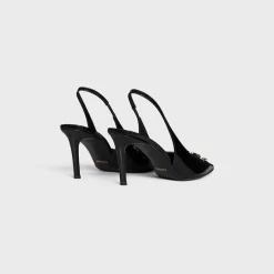 Clearance ALMA TRIOMPHE SLINGBACK in GLOSSY CALFSKIN Women Pumps