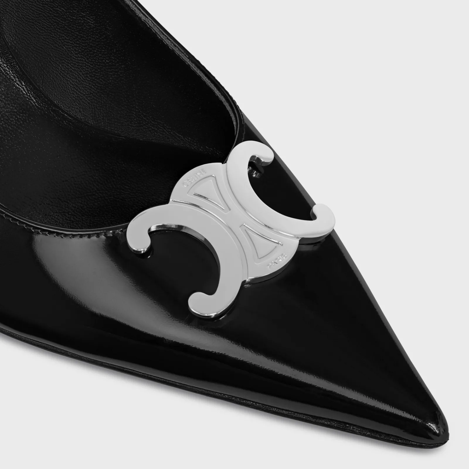 Clearance ALMA TRIOMPHE SLINGBACK in GLOSSY CALFSKIN Women Pumps