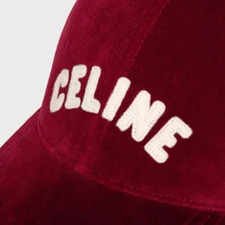 Outlet baseball cap in cotton velvet Hats And Soft Accessories