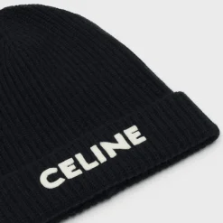 New BEANIE IN RIBBED WOOL Hats And Soft Accessories