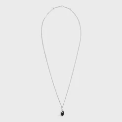 Best Bevelled Necklace in Onyx and Sterling Silver with Rhodium finish Necklaces