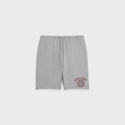 Clearance blason loose shorts in cotton fleece Pants And Shorts