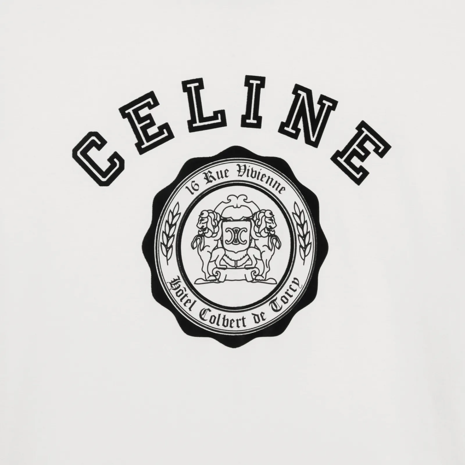 Fashion blason loose t-shirt in cotton jersey T-Shirts And Sweatshirts