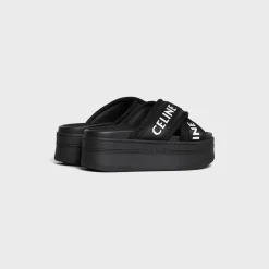 Discount BLOCK SLIDE in MESH & TEXTILE Women Sandals
