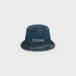 Sale bucket hat in trail wash denim Hats And Soft Accessories