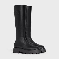 New BULKY ZIPPED BOOT in Calfskin Women Boots And Ankle Boots