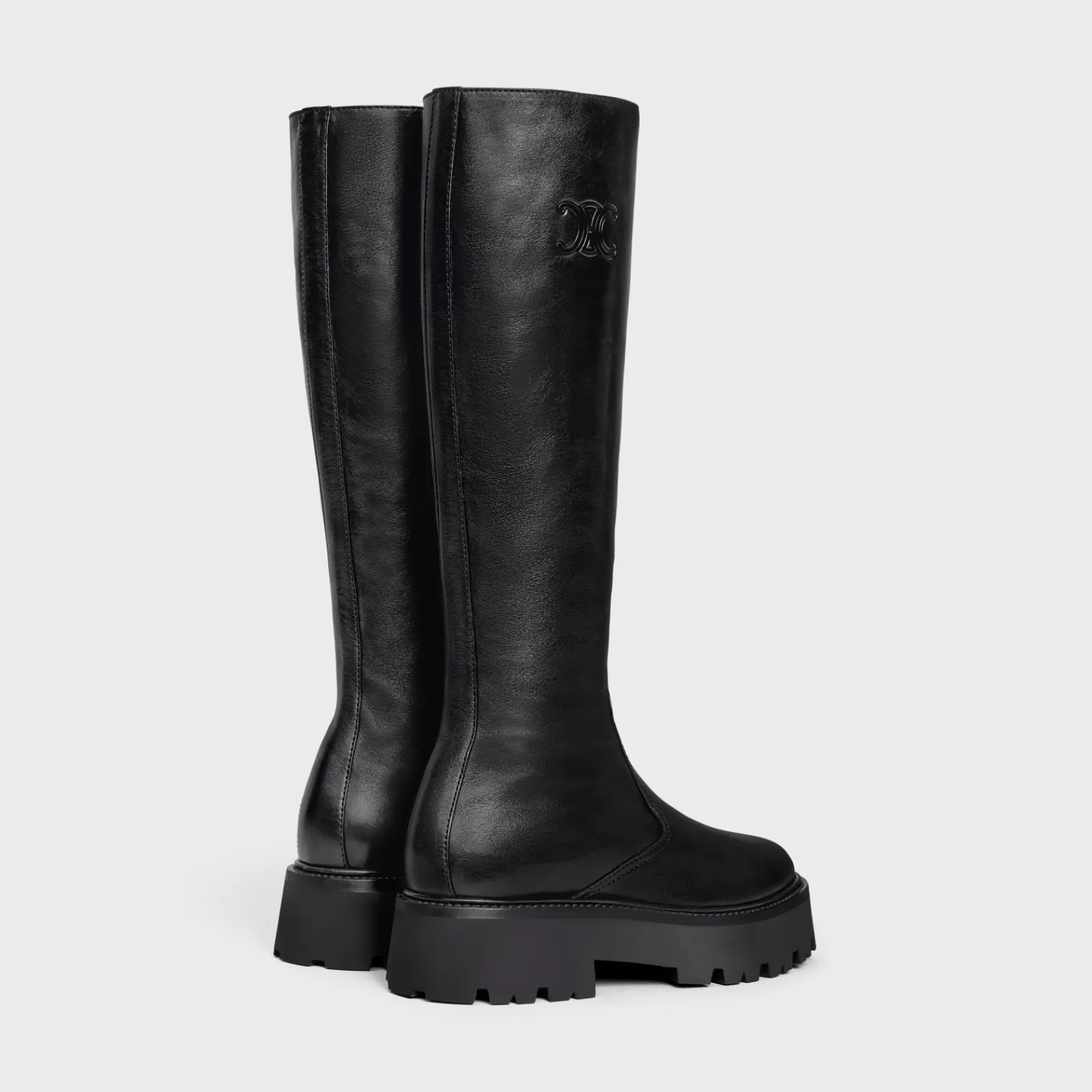 New BULKY ZIPPED BOOT in Calfskin Women Boots And Ankle Boots
