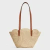 Discount CLASSIC PANIER SMALL BRAIDED TRIOMPHE in RAFFIA and CALFSKIN Women More Lines·Classic Panier | Categories·Hobo And Tote Bags