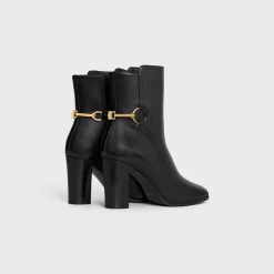 New CLAUDE MID BOOT WITH TRIOMPHE SPUR in CALFSKIN Women Boots And Ankle Boots