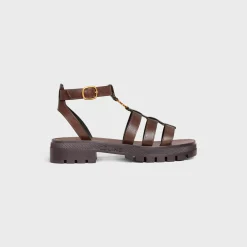 Outlet CLEA TRIOMPHE GLADIATOR SANDAL in CALFSKIN - VEGETAL TANNING Women Sandals