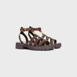 Outlet CLEA TRIOMPHE GLADIATOR SANDAL in CALFSKIN - VEGETAL TANNING Women Sandals