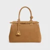 Online CONTI BAG in STRIPED SUEDE CALFSKIN Women More Lines·Conti | Categories·Top-Handle Bags
