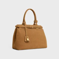 Online CONTI BAG in STRIPED SUEDE CALFSKIN Women More Lines·Conti | Categories·Top-Handle Bags