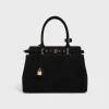 Discount CONTI BAG in SUEDE CALFSKIN Women More Lines·Conti | Categories·Top-Handle Bags