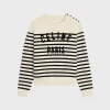 Fashion crew neck marinière sweater in cotton Knitwear