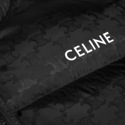 Outlet down jacket in triomphe nylon jacquard Coats & Blousons