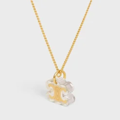 Online Glaçon Necklace in Brass with finish and Resin Women Triomphe | Other Lines