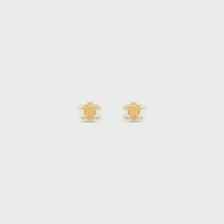 Outlet Glaçon Studs in Brass with finish and Resin Women Triomphe | Other Lines