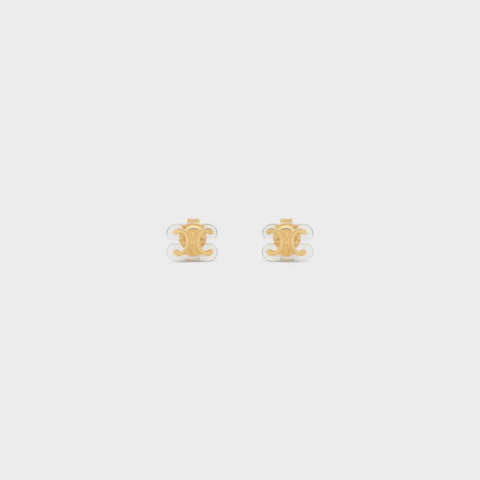 Outlet Glaçon Studs in Brass with finish and Resin Women Triomphe | Other Lines