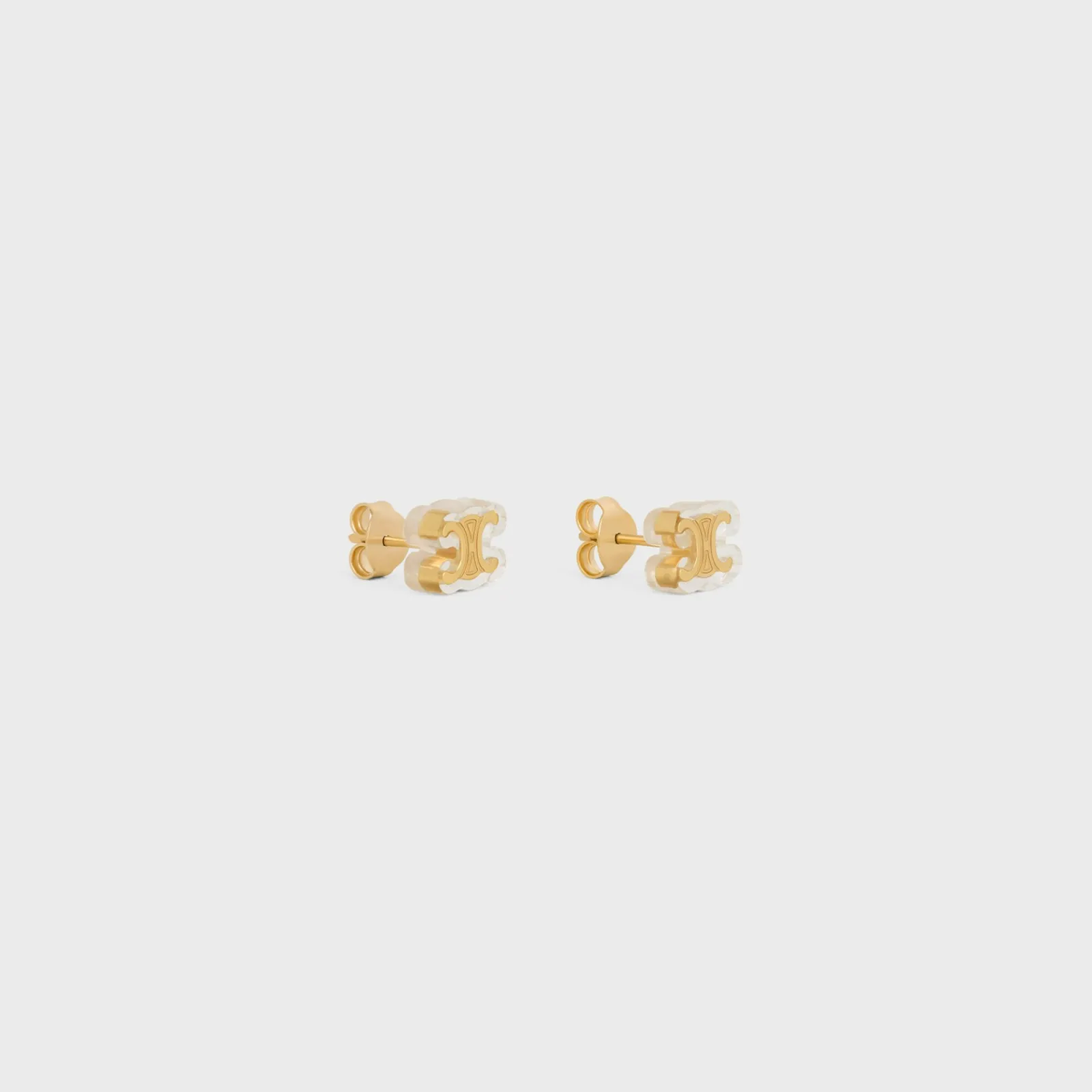 Outlet Glaçon Studs in Brass with finish and Resin Women Triomphe | Other Lines