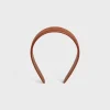 Discount Headband in Calfskin Leather Women Hair Accessories