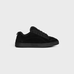 Clearance HUNTINGTON LOW LACE-UP SNEAKER in SUEDE CALFSKIN AND MESH Sneakers