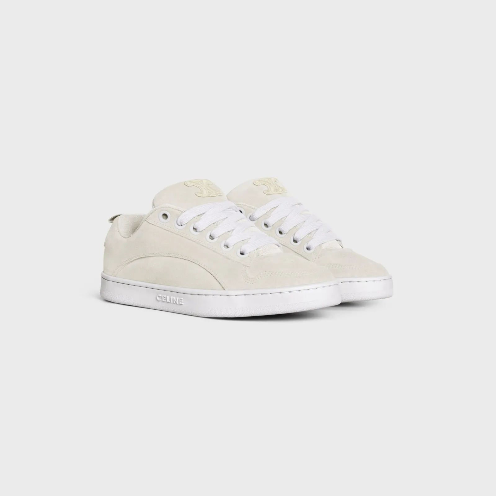 Online HUNTINGTON LOW LACE-UP SNEAKER in SUEDE CALFSKIN AND MESH Sneakers