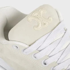 Online HUNTINGTON LOW LACE-UP SNEAKER in SUEDE CALFSKIN AND MESH Sneakers
