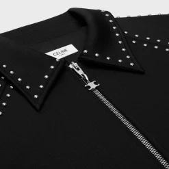 New jacket with studs in double-face jersey T-Shirts And Sweatshirts | Coats & Blousons