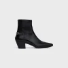 Fashion JACNO BACK BUCKLE ZIPPED BOOT in Shiny calfskin Boots