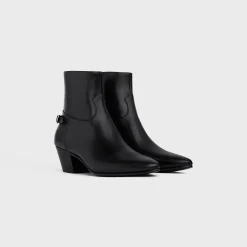 Fashion JACNO BACK BUCKLE ZIPPED BOOT in Shiny calfskin Boots