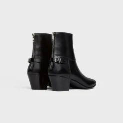 Fashion JACNO BACK BUCKLE ZIPPED BOOT in Shiny calfskin Boots