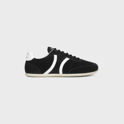 Fashion JOGGER LOW LACE-UP SNEAKER WITH TRIOMPHE in SUEDE CALFSKIN AND CALFSKIN Women Sneakers