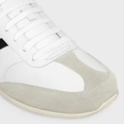 Best JOGGER LOW LACE-UP SNEAKER in CALFSKIN & SUEDE CALFSKIN Women Sneakers