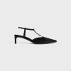 New KITTEN T-BAR STRAP PUMP in VELVET Women Pumps