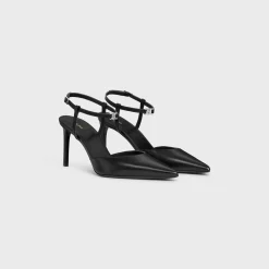 New KITTEN TRIOMPHE STRAP PUMP in CALFSKIN Women Pumps