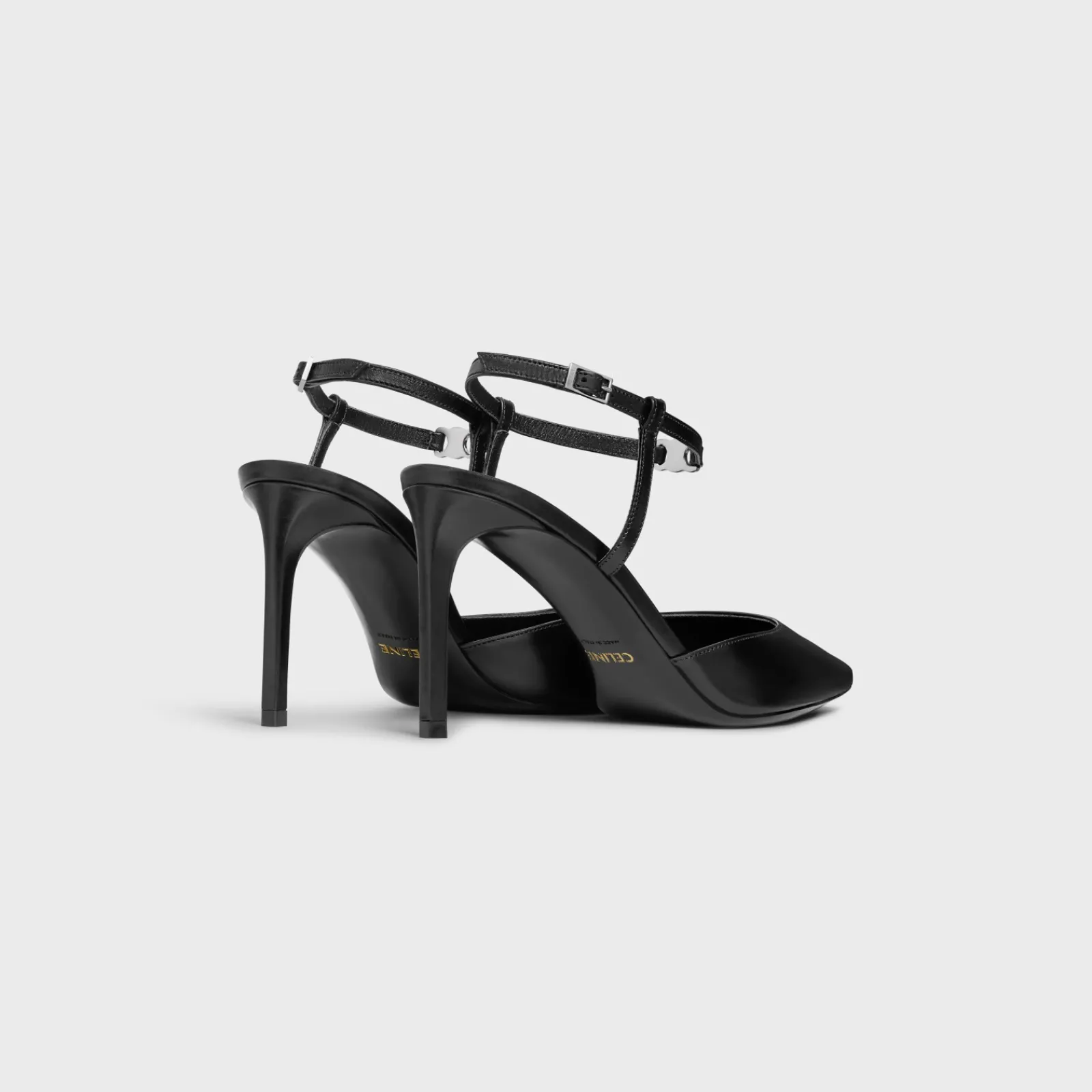 New KITTEN TRIOMPHE STRAP PUMP in CALFSKIN Women Pumps