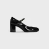 Hot LILY PERFORATED TRIOMPHE BABIES in PATENT CALFSKIN Women Pumps