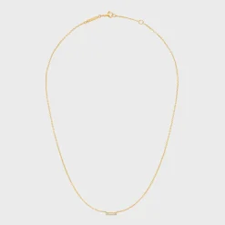 Best Line Necklace in Yellow Gold and Diamonds Women Other Lines | Categories·Necklaces