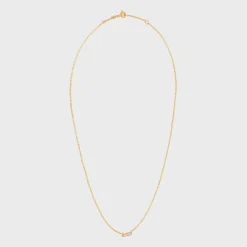 Best Line Necklace in Yellow Gold and Diamonds Women Other Lines | Categories·Necklaces